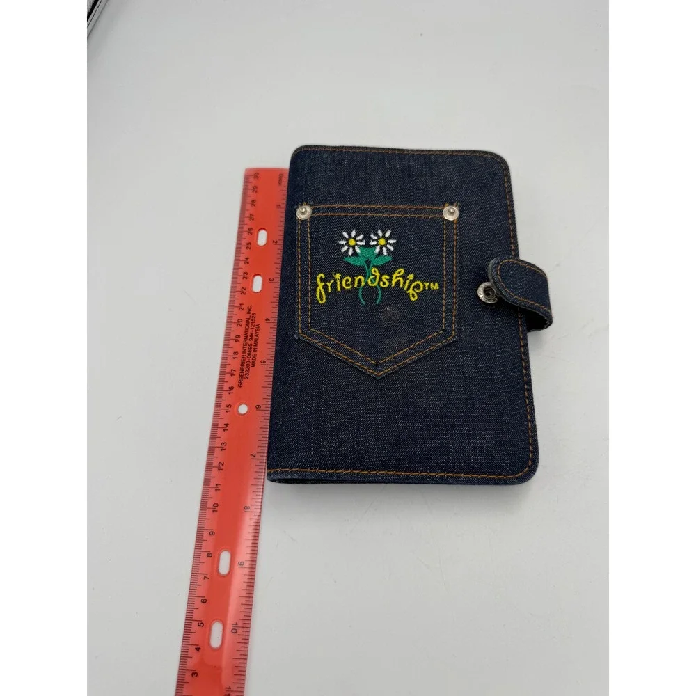 Vintage Y2K Mary Kate and Ashley Denim Friendship Daisy 6 Ring Binder Planner